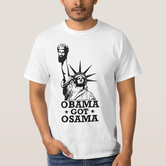Camiseta obama obteve o osama (Frente)
