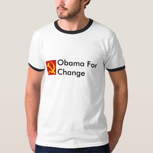 Camiseta Obama para a mudança (Frente)
