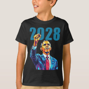 Camiseta Obama Para O Presidente 2028 Obama 48.º Presidente
