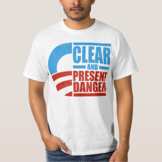 Camiseta Obama - perigo claro e atual (afligido)