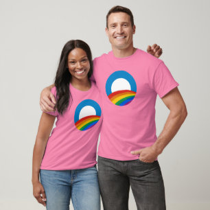 Camiseta Obama Rainbow