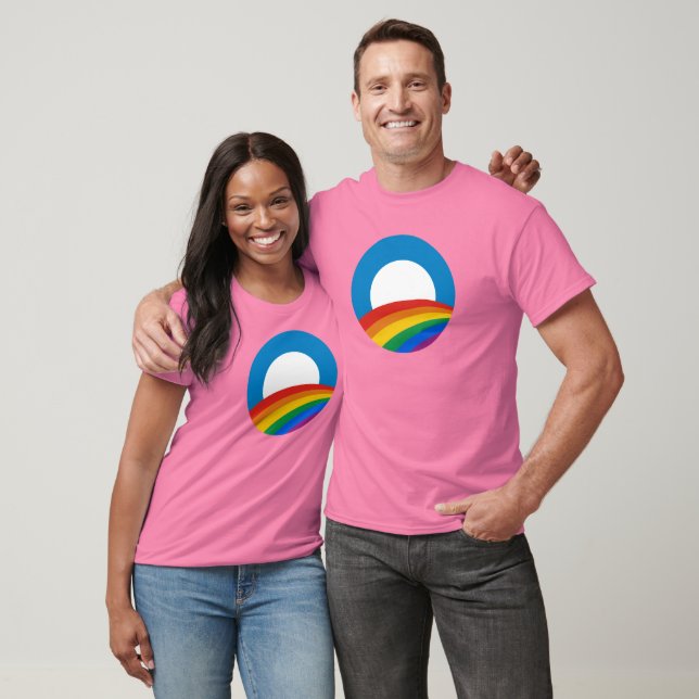 Camiseta Obama Rainbow (Unissex)