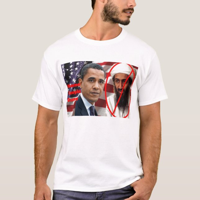 Camiseta Obama travou Osama (Frente)