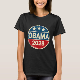 Camiseta Obama Vintage Retro Patriótico 2028 Prote Política