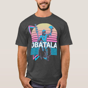 Camiseta Obatala Orisha African Deity Yoruba Religião Retro