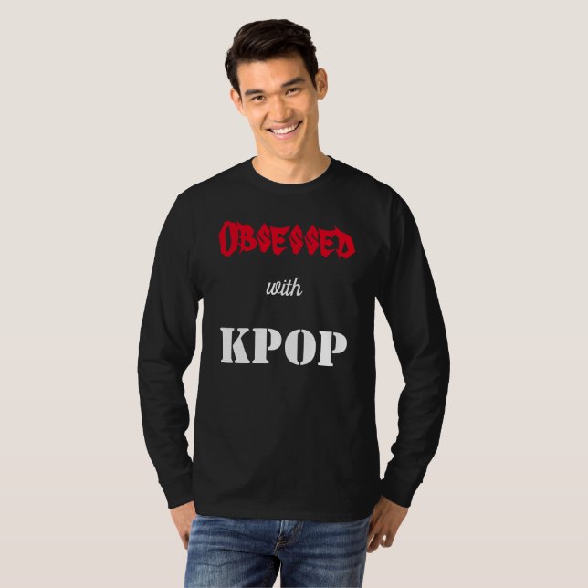 Camiseta Obcecado com o KPOP (Frente Completa)