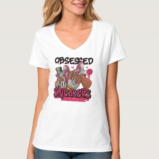 Camiseta Obcecado com tênis (Frente)