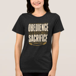 Camiseta Obediência é Melhor do que Sacrifício Fé Cristã