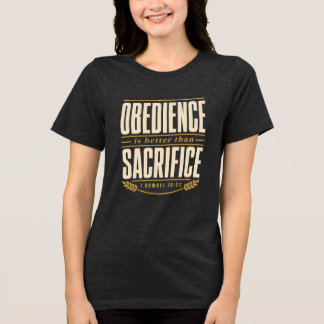 Camiseta Obediência é Melhor do que Sacrifício Fé Cristã