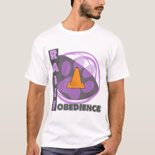 Camiseta Obediência roxa legal da reunião