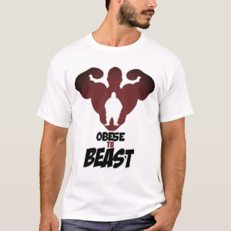 Camiseta Obeso ao poder da malhação do animal às pessoas