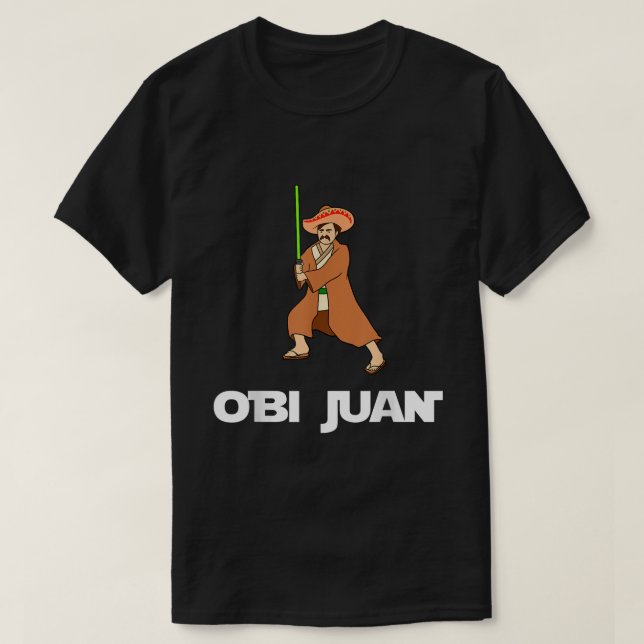 Camiseta Obi Juan Parody T Shirt México Cinco De Mayo T Sh (Frente do Design)