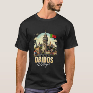 Camiseta Óbidos Portugal Lembrança Óbidos Viagem Férias