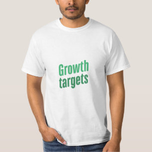 Camiseta Objetivos de crescimento