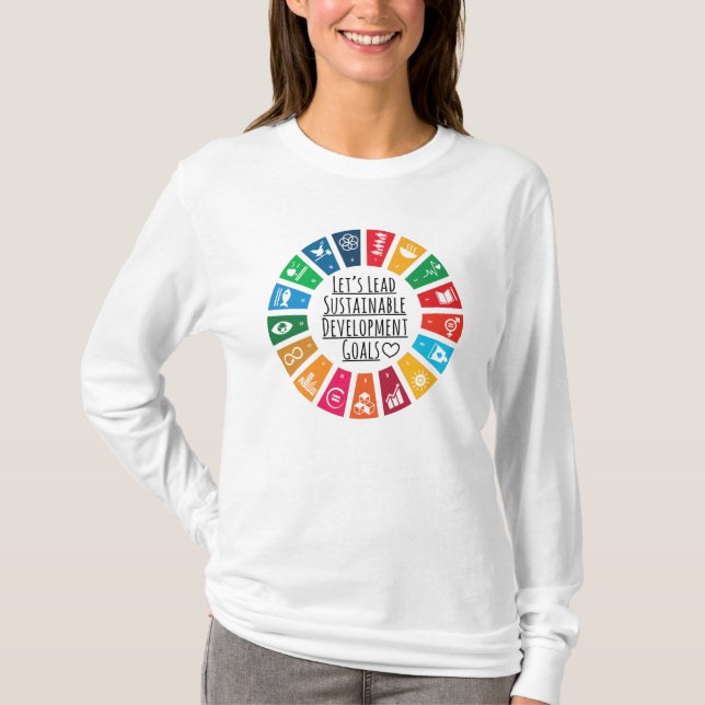 Camiseta Objetivos de Desenvolvimento Sustentável do SDG da (Frente)