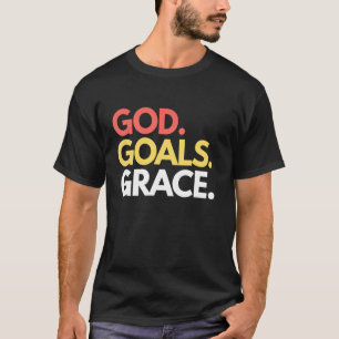 Camiseta Objetivos de Deus Graça Motivação Cristã Inspirado