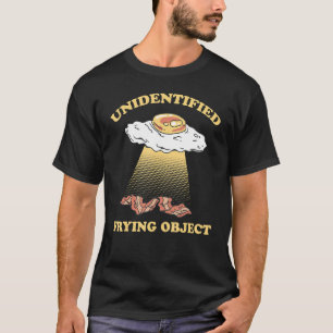 Camiseta Objeto Frito Não Identificado Funny Flying UFO Ovo