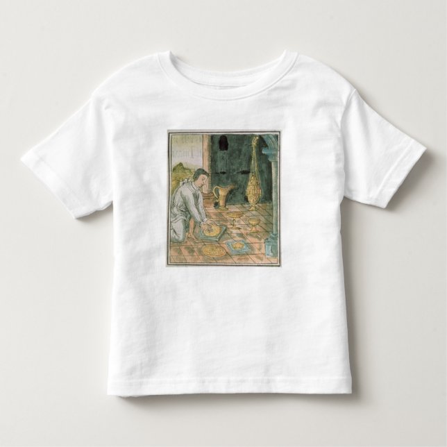 Camiseta Objetos Dourados em uma loja asteca (Frente)