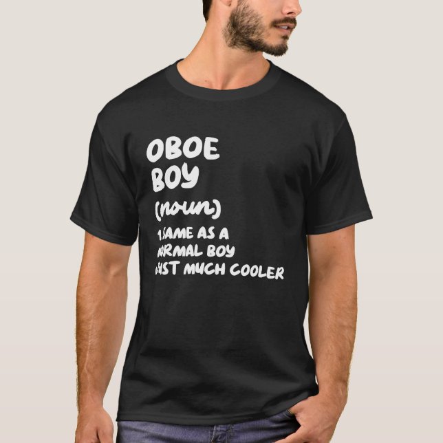 Camiseta Oboe Boy Definition  Musician (Frente)