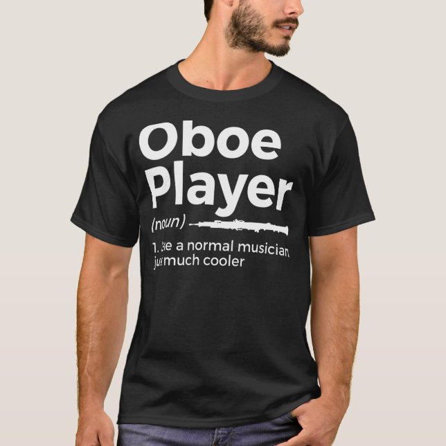 Camiseta Oboe De Definição Do Oboe Player (Frente)