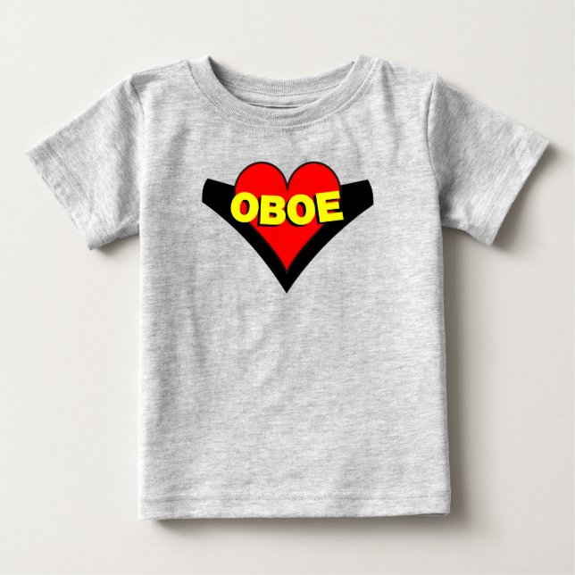 Camiseta Oboe Over Heart (Frente)