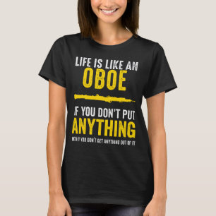 Camiseta Oboe Pôr Qualquer Coisa Em Músico Oboe Player M