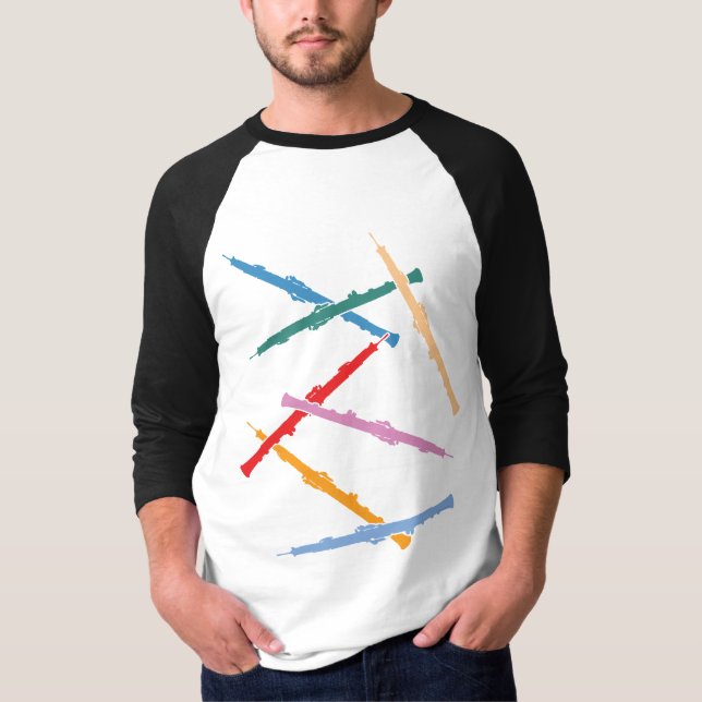 Camiseta Oboés Coloridos (Frente)