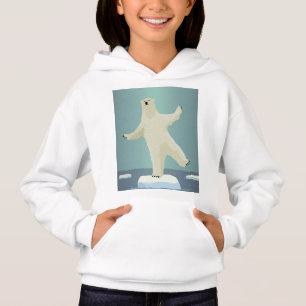 Camiseta Obra de Arte do Urso Polar em Equilíbrio no Iceber