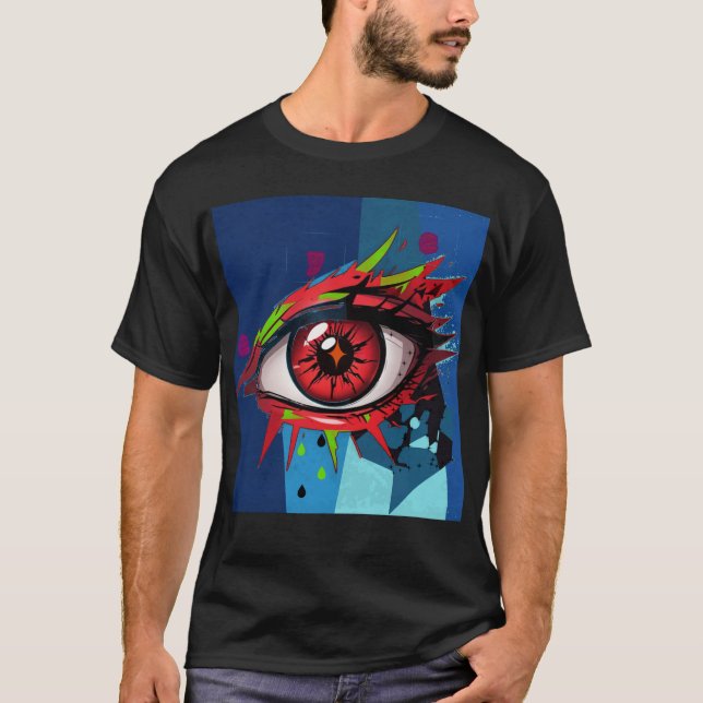 Camiseta obra de arte ocular (Frente)