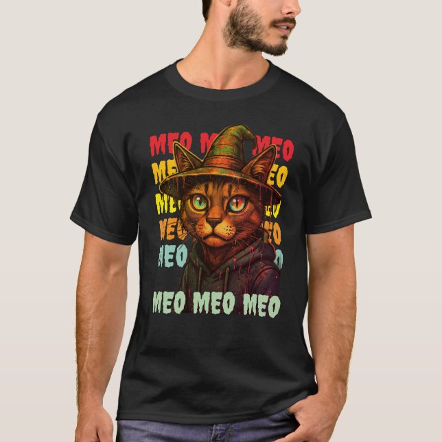 Camiseta obra-prima de bruxa psicodélica (Frente)
