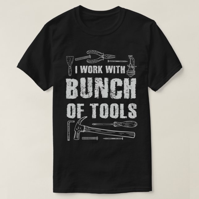 Camiseta Obras De Construção De Roupa Funny (Frente do Design)