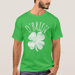 Camiseta O'brien Family Name Correspondendo a Rua.