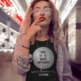 Camiseta Obrigada pelas Memórias do Disco Festa de Solteira