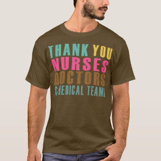 CAMISETA OBRIGADO A ENFERMEIRAR MÉDICOS E EQUIPES MÉDICAS