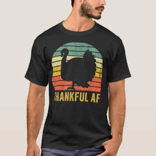 Camiseta Obrigado AF Engraçado Ação de Graças Turquia Trot