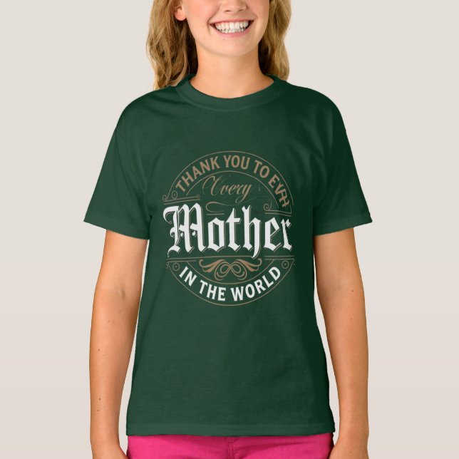 Camiseta Obrigado às mães do mundo (Frente)
