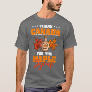 Camiseta Obrigado Canadá Para O Xarope De Maple