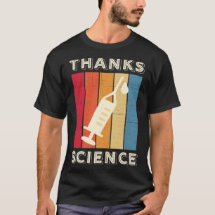 Camiseta Obrigado Ciência Vacinado Vacina Eu Tomei Minha Do