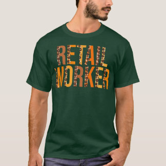 Camiseta Obrigado de outono da Cama de Leopardo do Trabalha