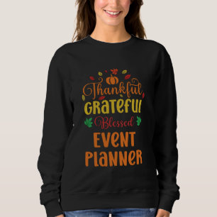 Camiseta Obrigado de Queda do Planejador de Evento Abençoad