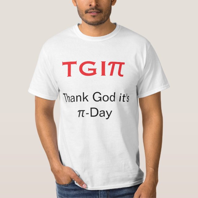 Camiseta Obrigado Deus é Dia do Pi (Frente)