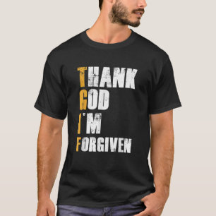Camiseta Obrigado Deus, sou Perdoado Bes para Homens para M