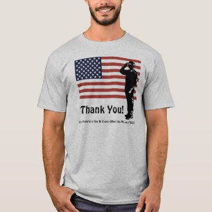 Camiseta Obrigado! Dia dos Veteranos Todos os Dias Nós Vive