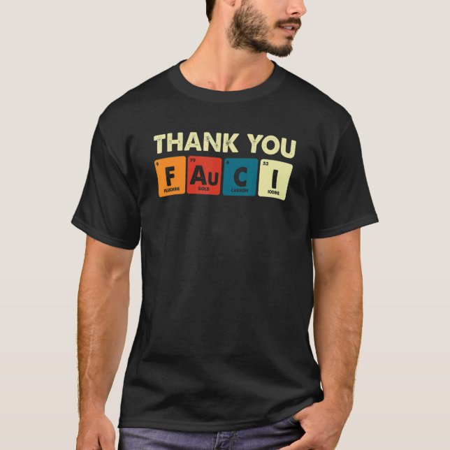 Camiseta Obrigado Dr. Fauci Vintage (Frente)