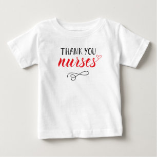 Camiseta Obrigado Enfermeiras Fonte divertida