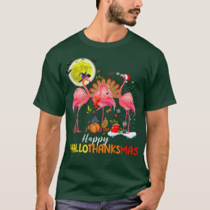Camiseta Obrigado Feliz de Halloween do Flamingo Flamingo H