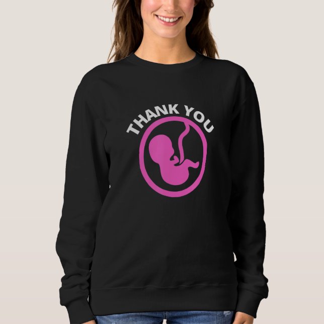 Camiseta Obrigado Feto Anti Aborto Pró Vida (Frente)