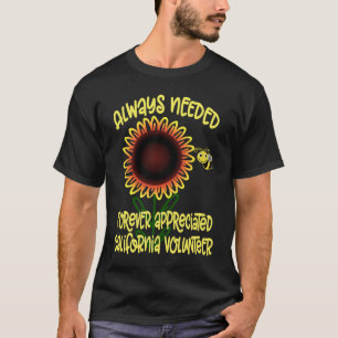 Camiseta Obrigado, Forever Apreciado Voluntário da Califórn