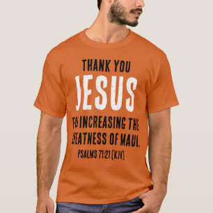Camiseta Obrigado JESUS Por Aumentar A Grandeza