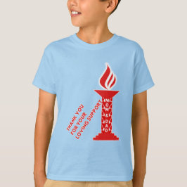 Camiseta Obrigado, mãe e Pai, pelo seu amável apoio